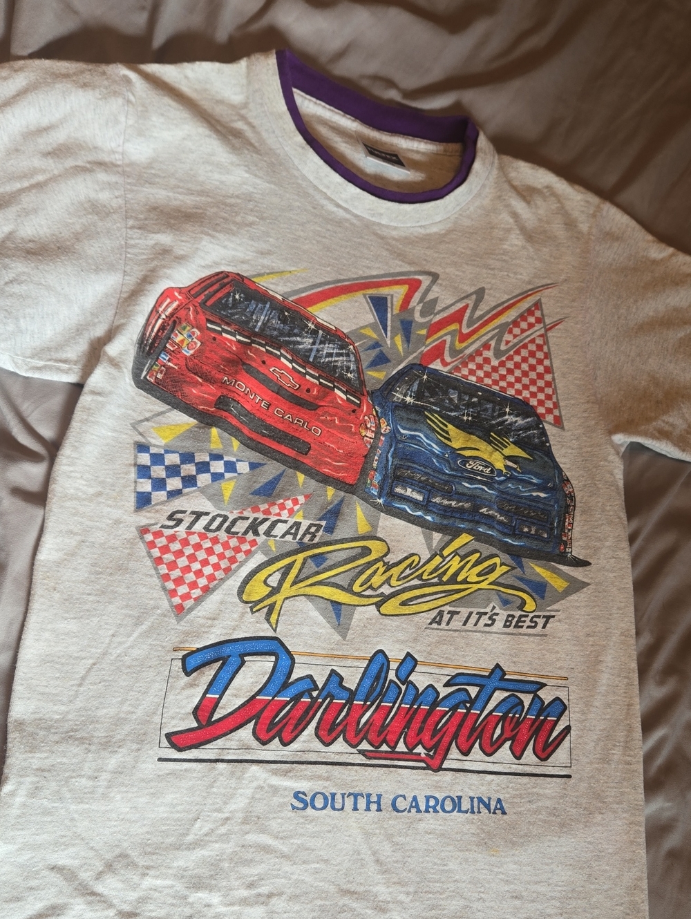 Vintage Darlington South Carolina Stock Car Racing T-shirt